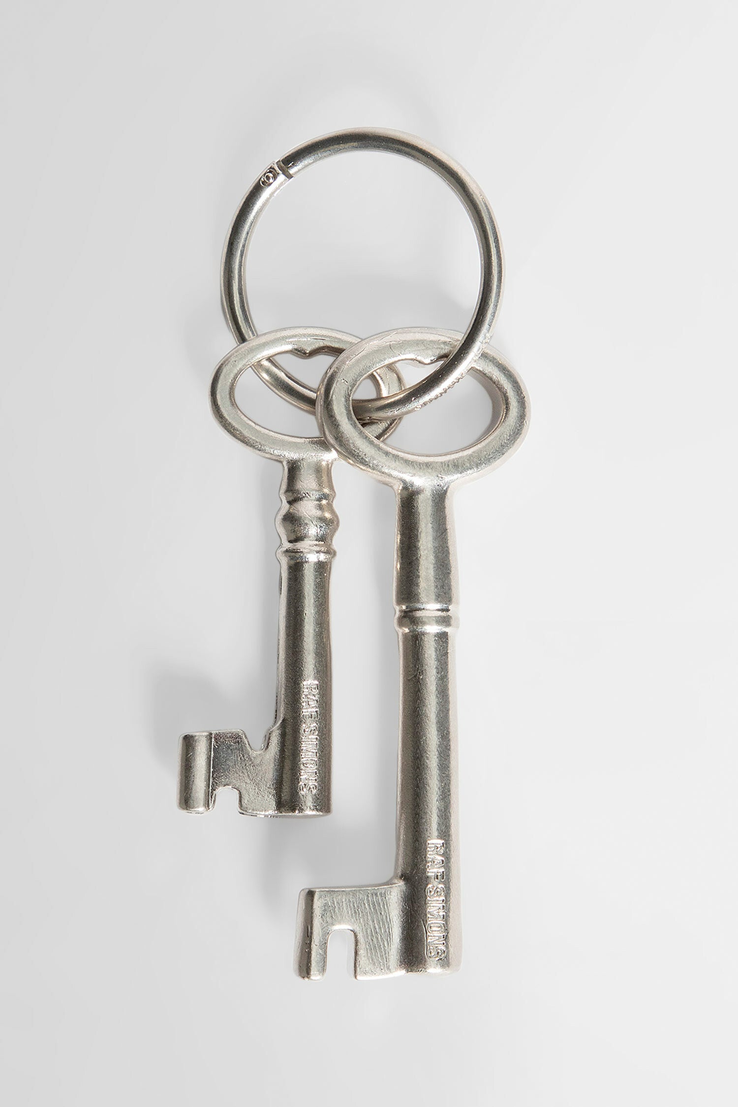 Raf Simons Man Silver Keychains