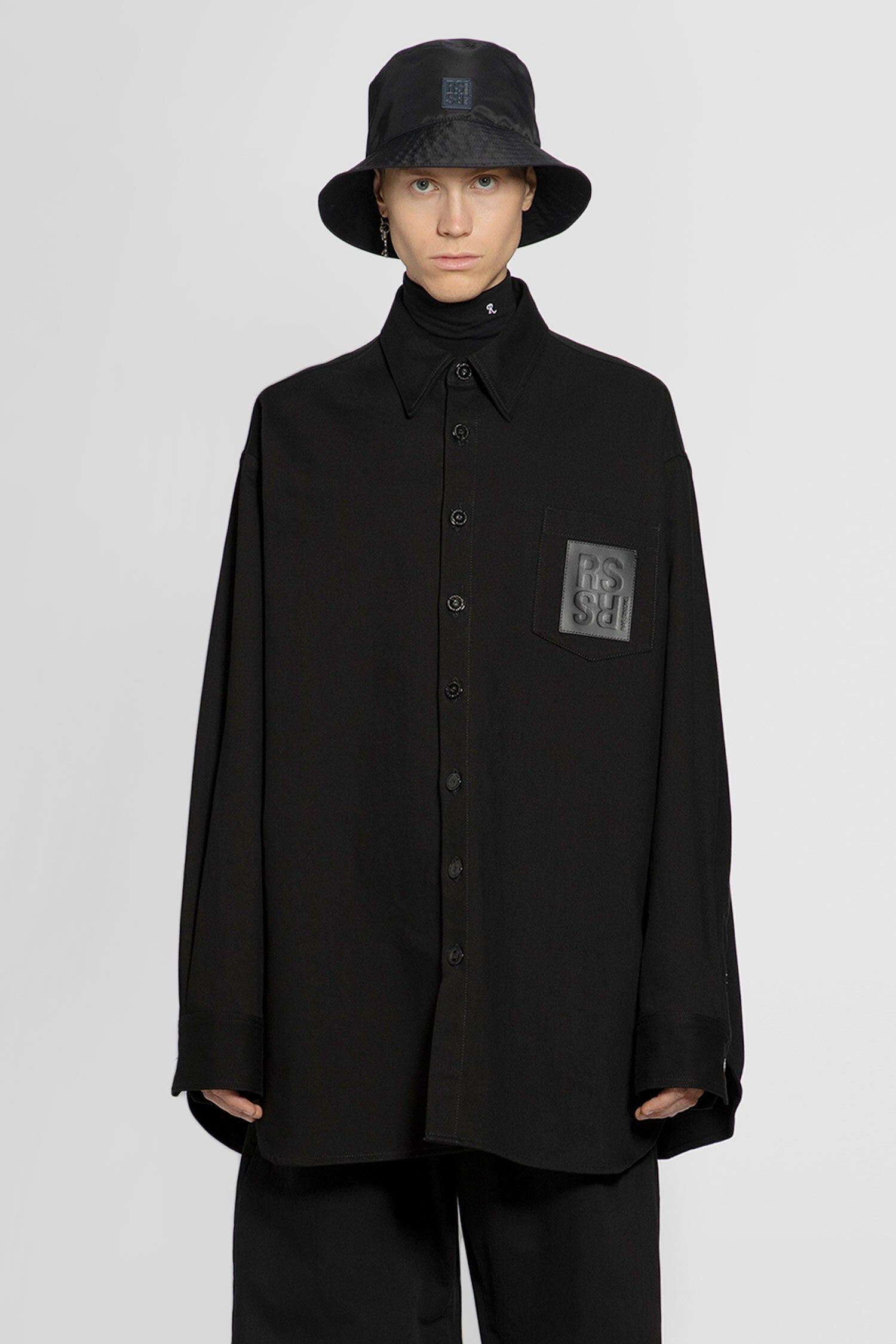 RAF SIMONS MAN BLACK SHIRTS - RAF SIMONS - SHIRTS | Antonioli