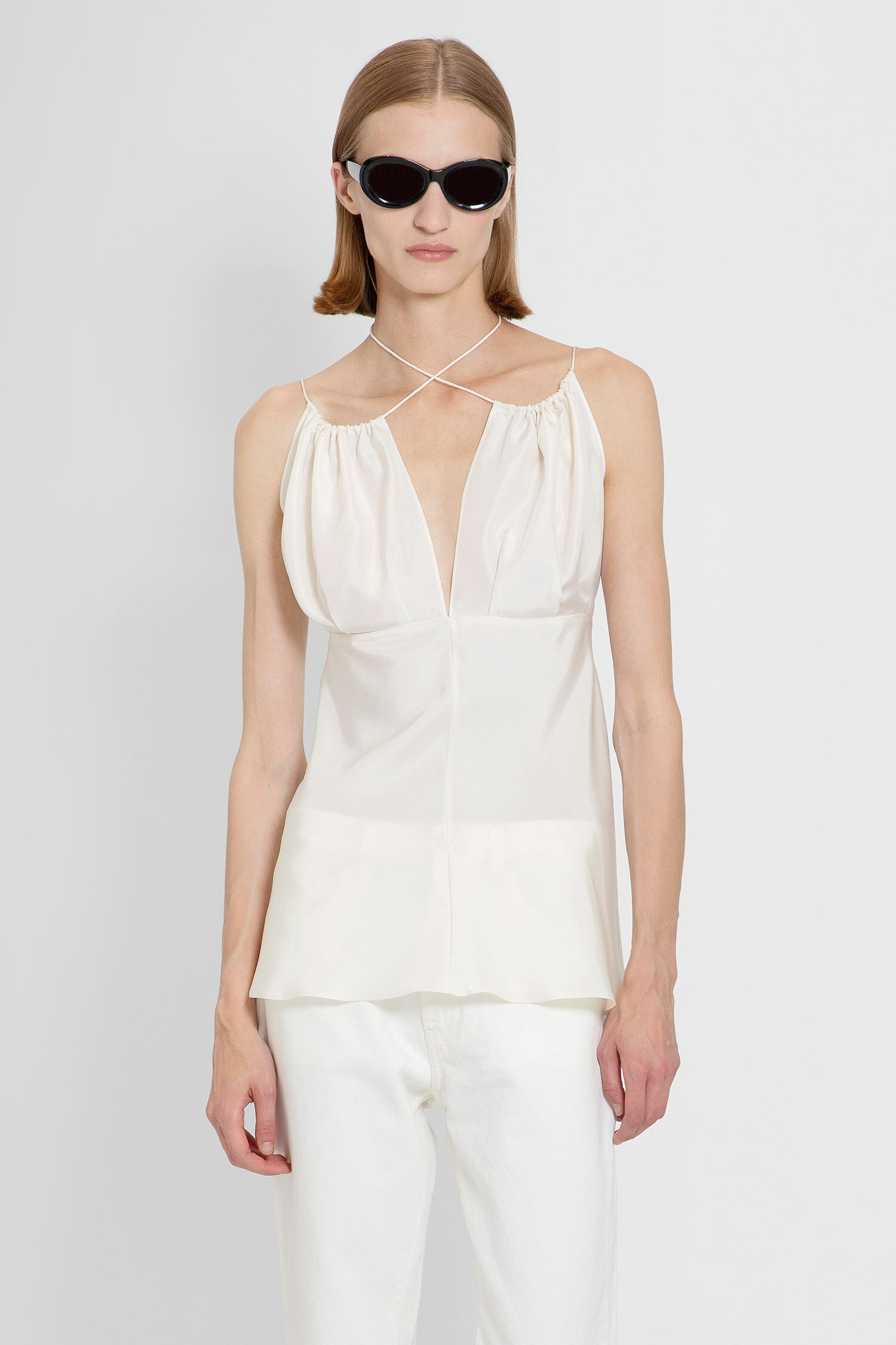 TOTEME WOMAN OFF-WHITE TOPS - TOTEME - TOPS | Antonioli