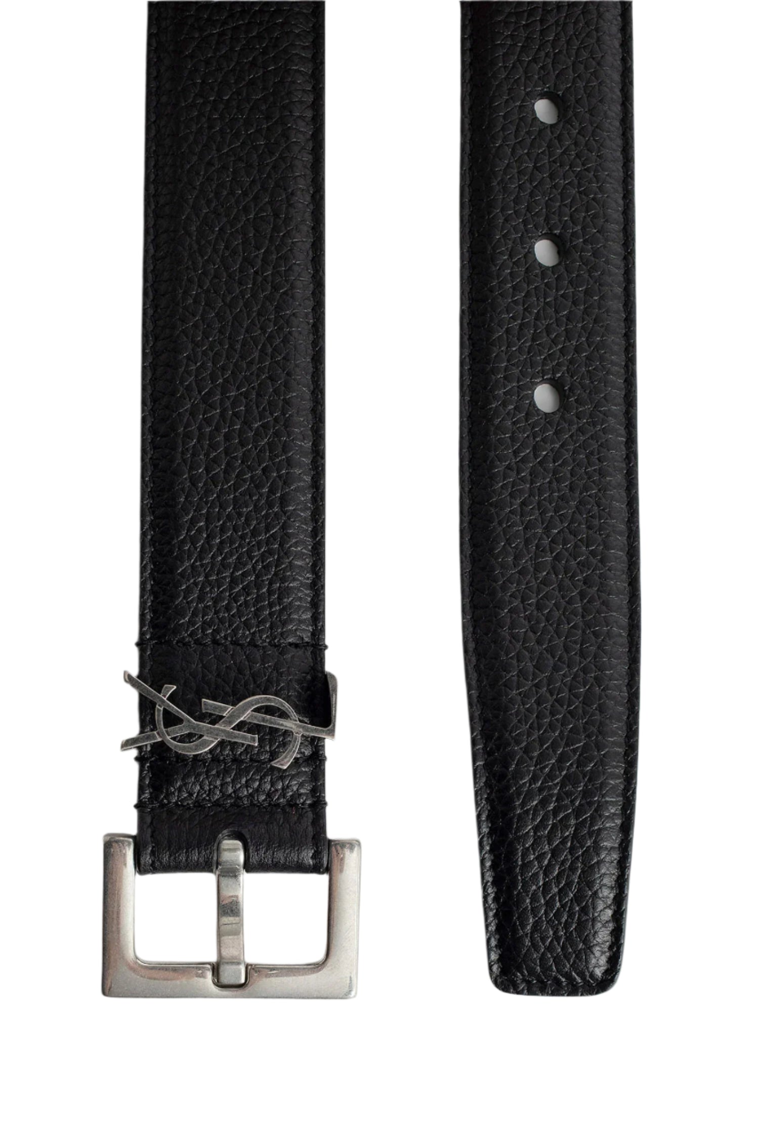 SAINT LAURENT MAN BLACK BELTS - Antonioli.eu