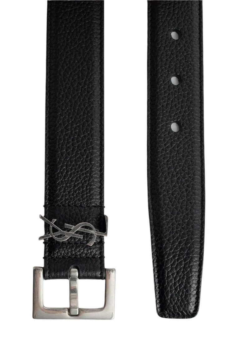 SAINT LAURENT MAN BLACK BELTS - Antonioli.eu