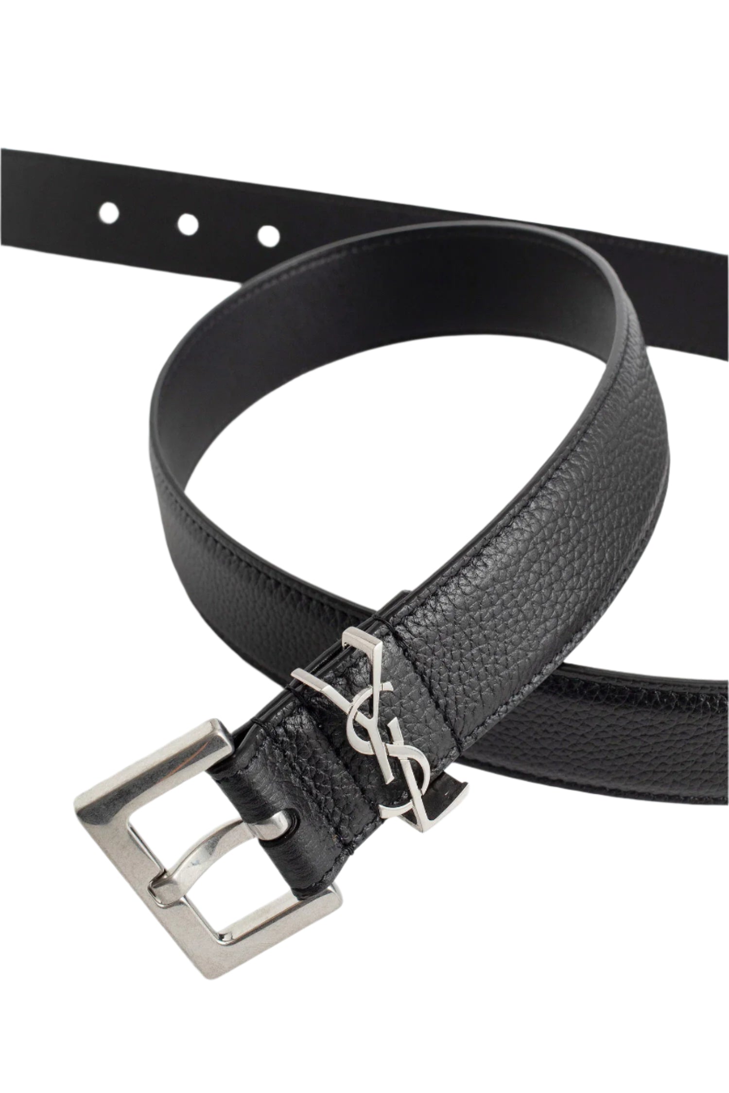 SAINT LAURENT MAN BLACK BELTS - Antonioli.eu