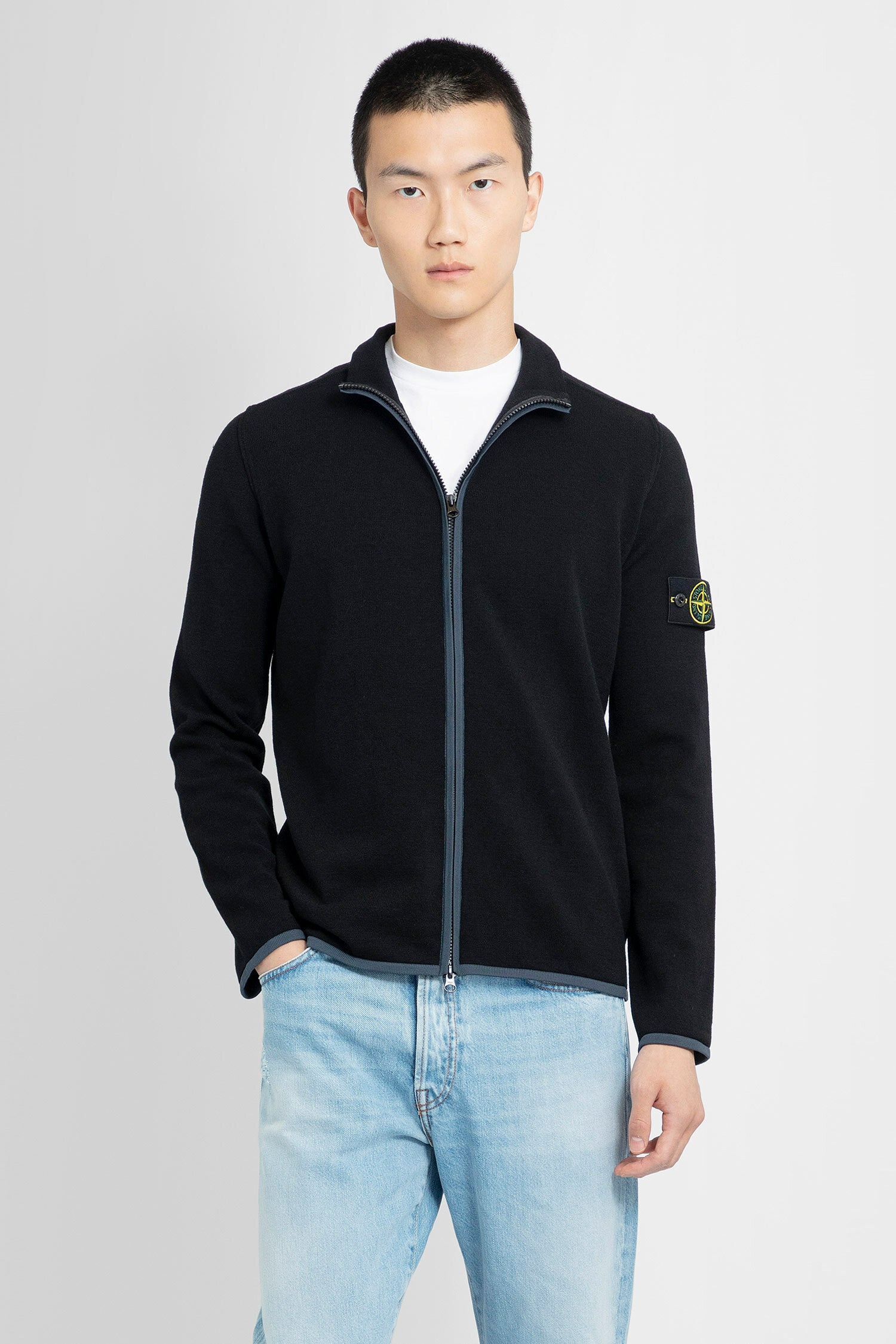 STONE ISLAND MAN BLACK KNITWEAR - STONE ISLAND - KNITWEAR | Antonioli