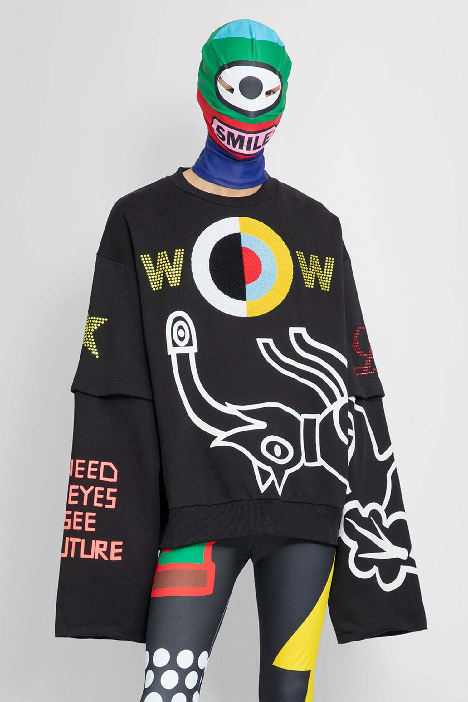 WALTER VAN BEIRENDONCK MAN BLACK SWEATSHIRTS - WALTER VAN