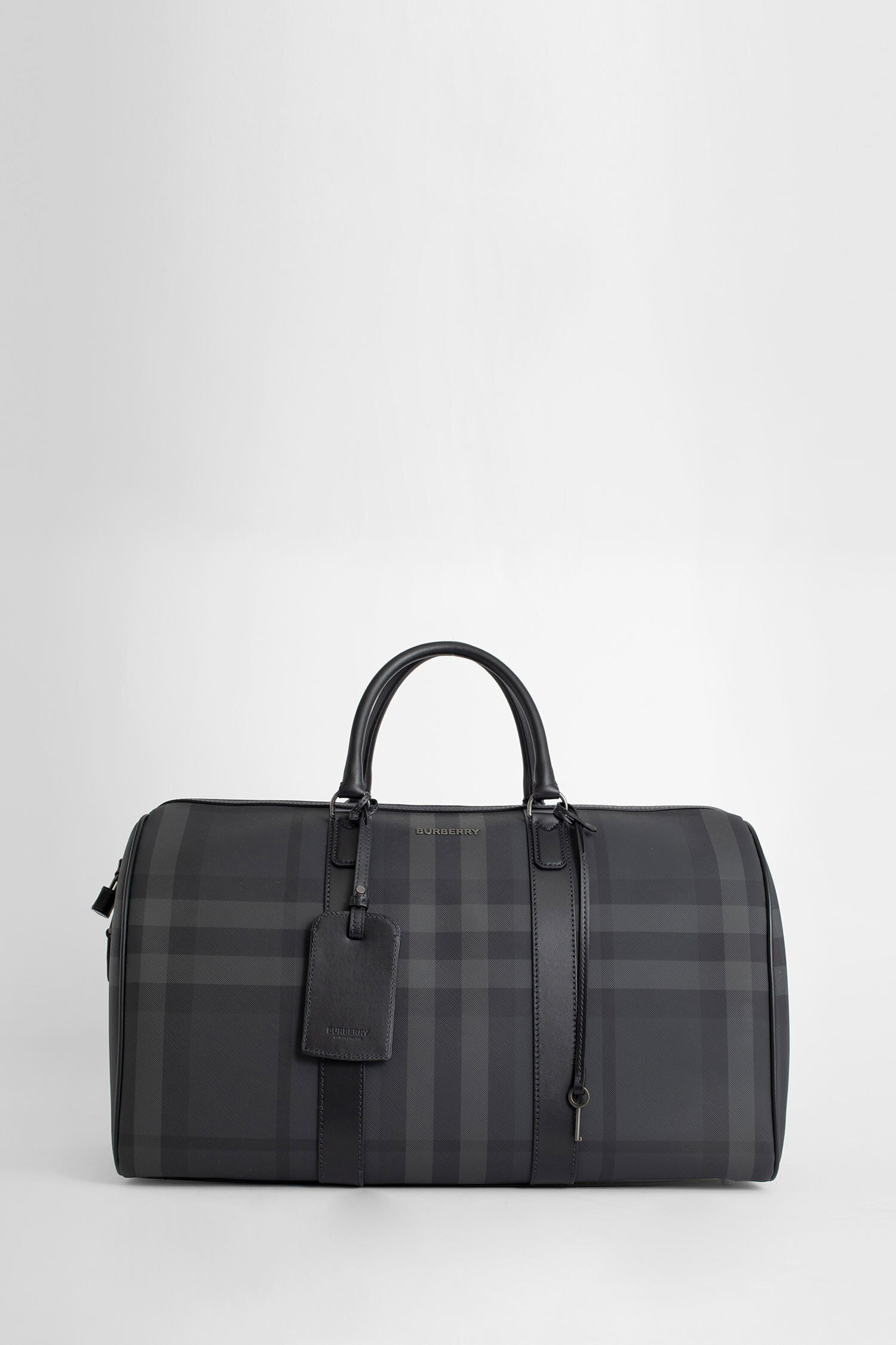 Burberry Leather Carry On Suitcase in Black for Men