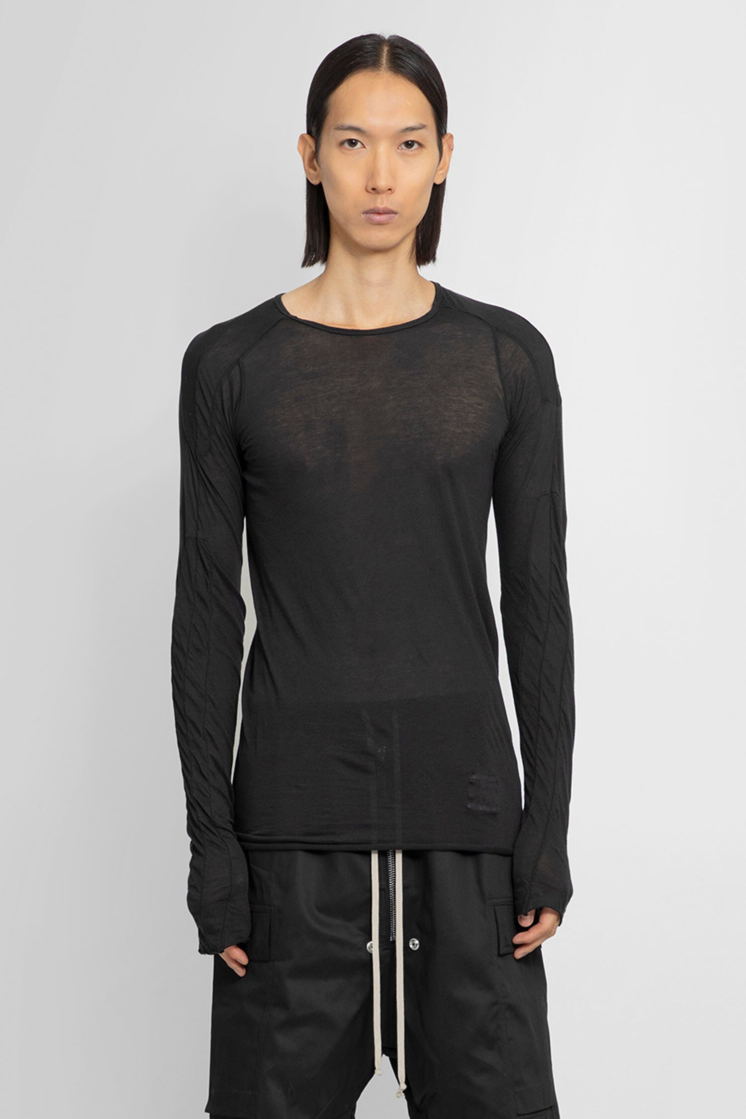 RICK OWENS MAN BLACK T-SHIRTS - RICK OWENS - T-SHIRTS | Antonioli