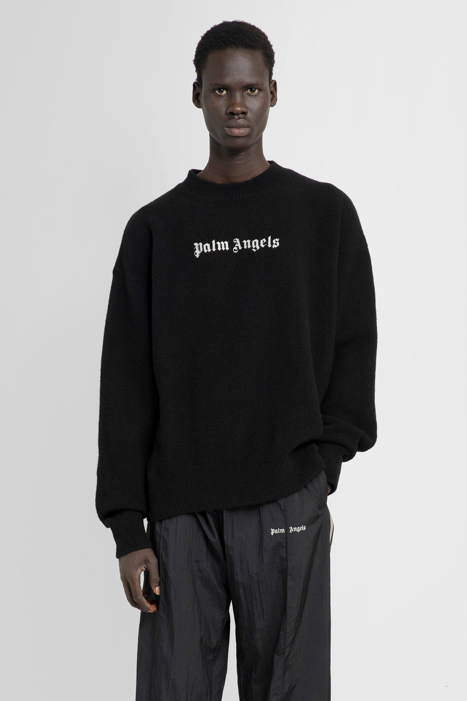 Palm Angels Pa Monogram Pullover in Black for Men