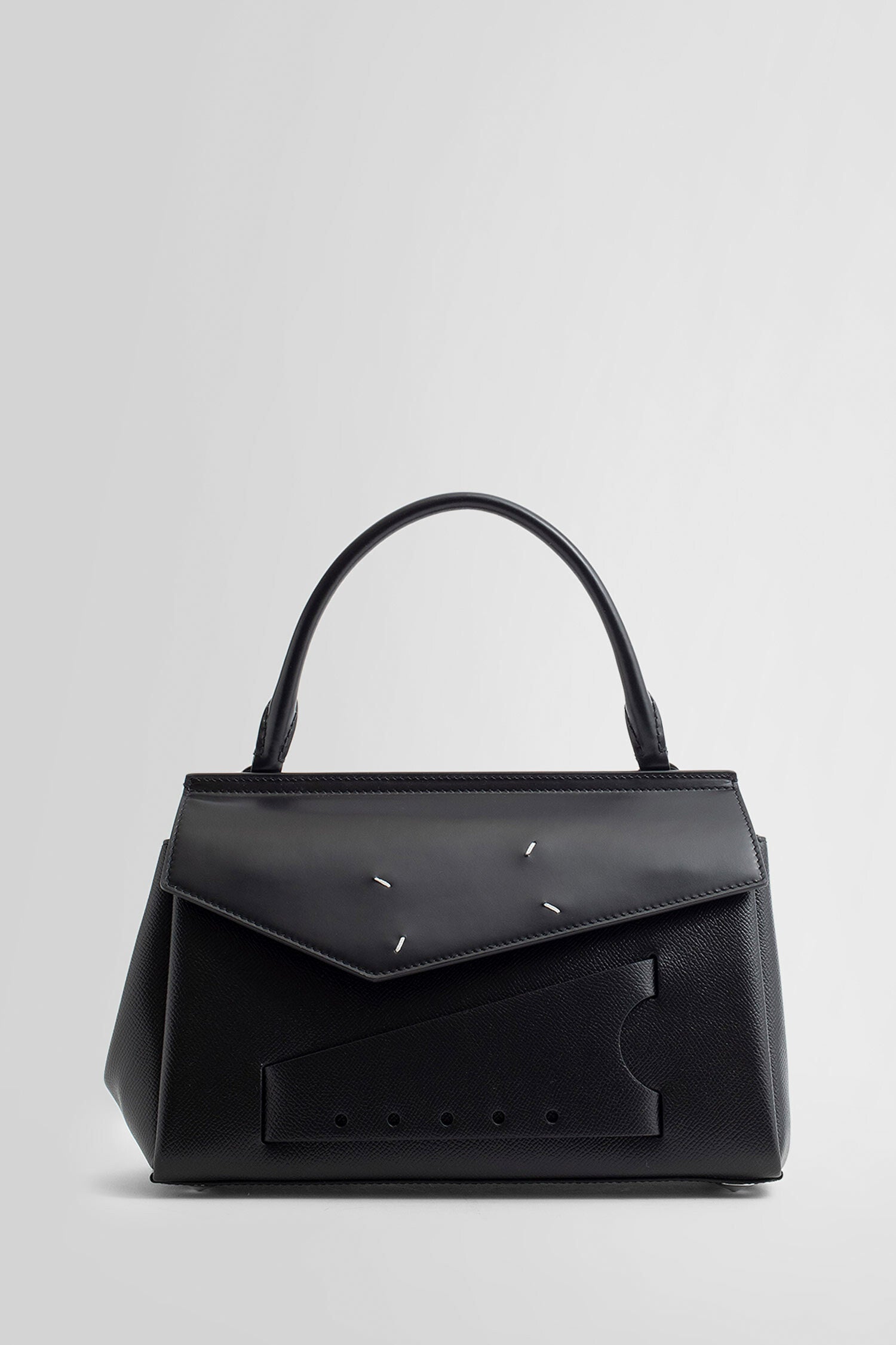 MAISON MARGIELA WOMAN BLACK TOP HANDLE BAGS