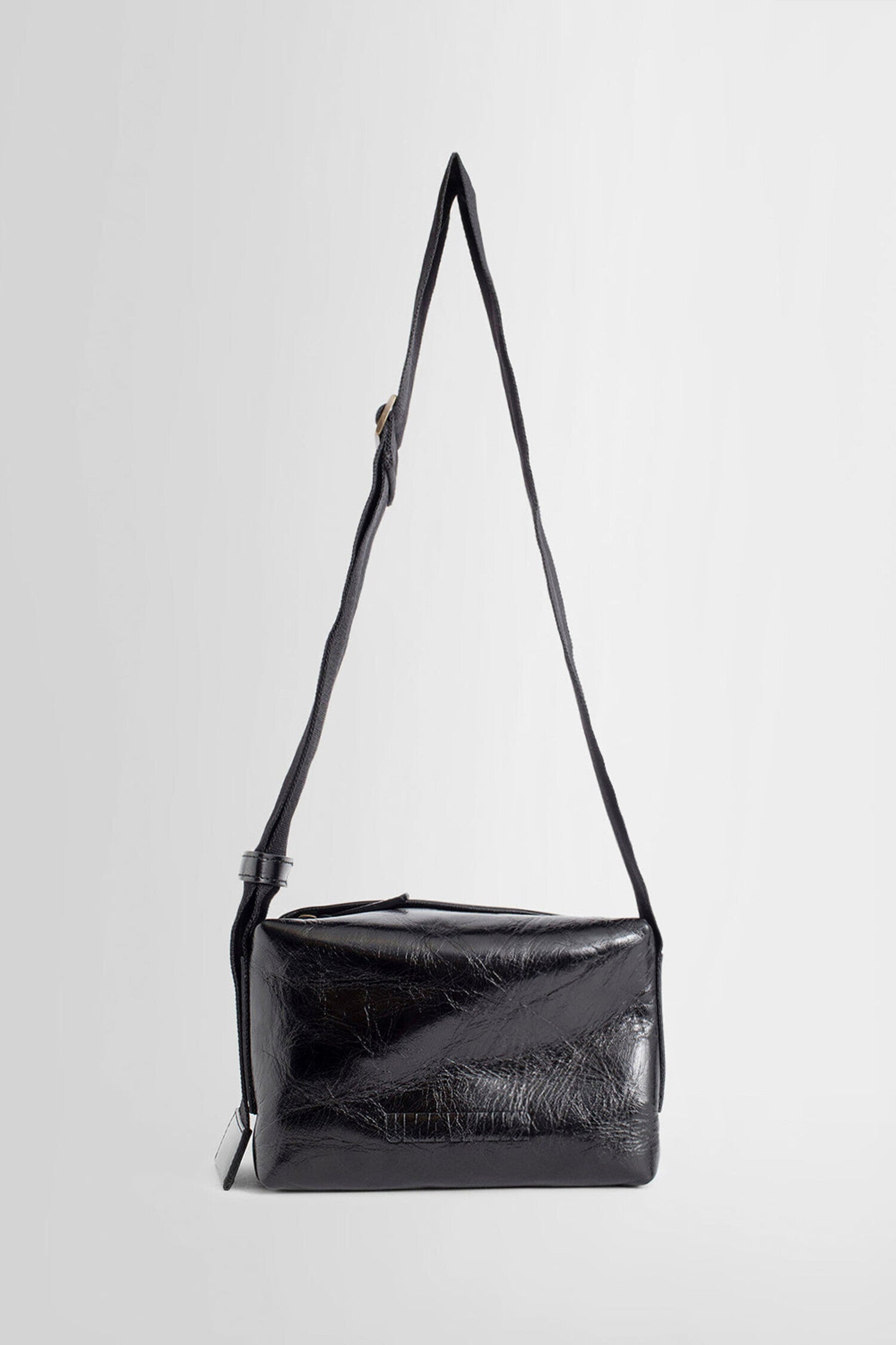 Uma Black Leather Crossbody Bag