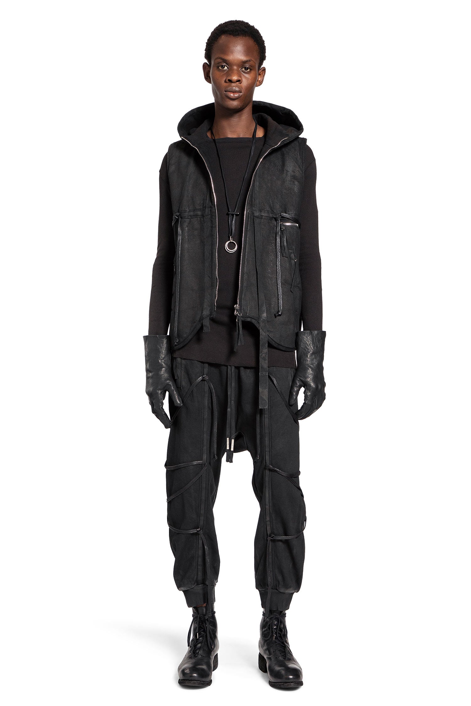 BORIS BIDJAN SABERI MAN BLACK VESTS