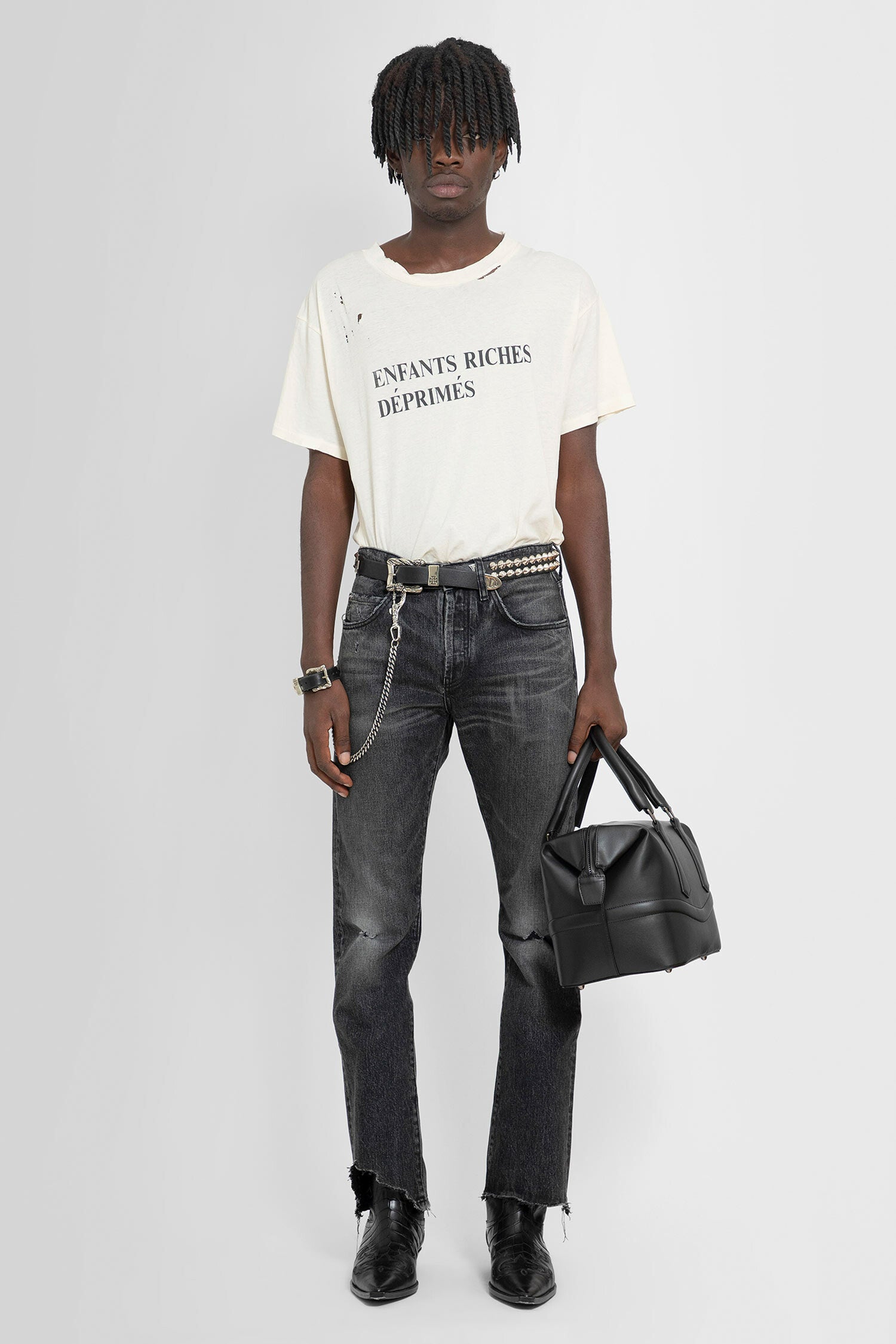 ENFANTS RICHES DÉPRIMÉS MAN OFF-WHITE T-SHIRTS - ENFANTS RICHES