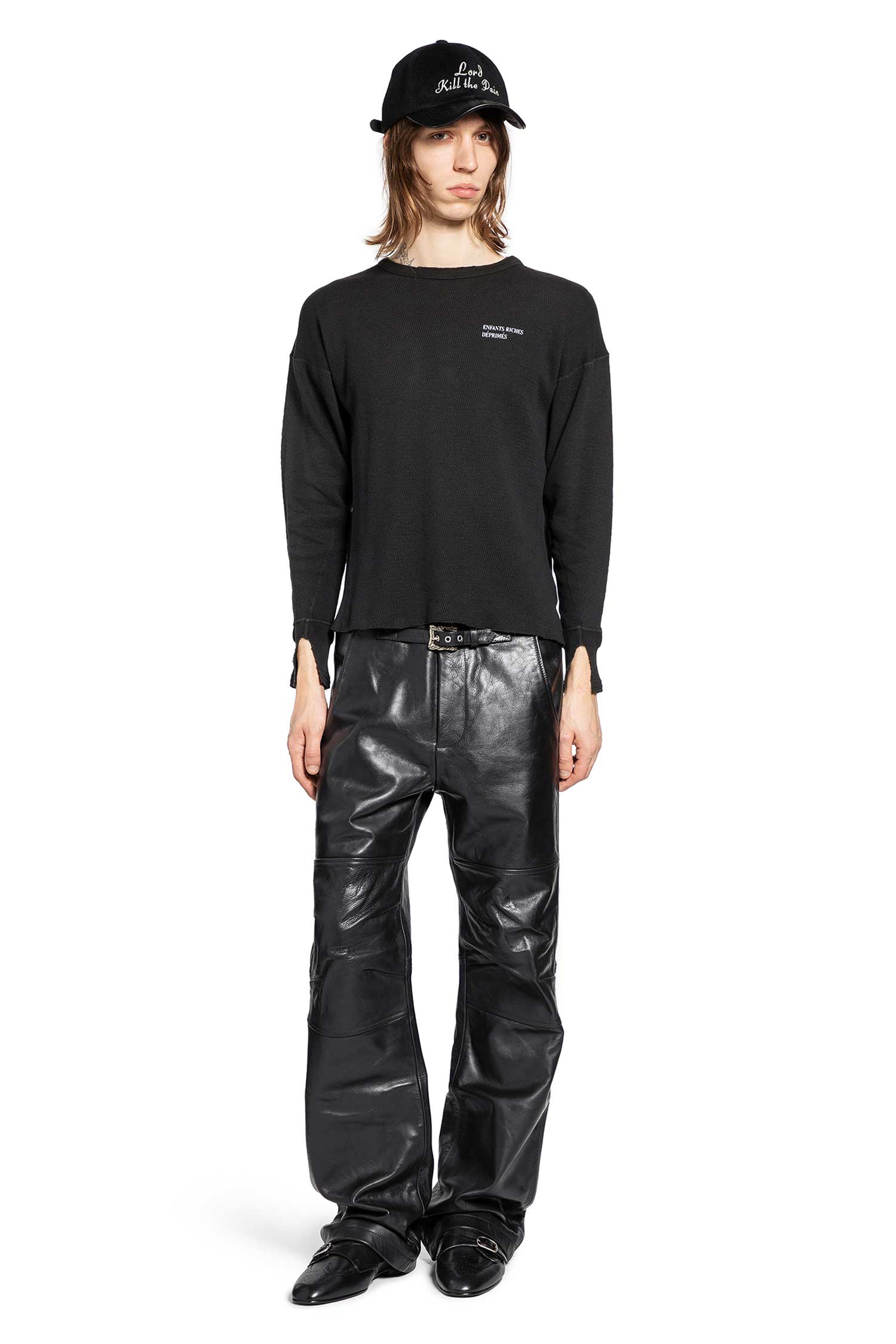 Classic Logo Distressed Thermal Ls T-Shirt