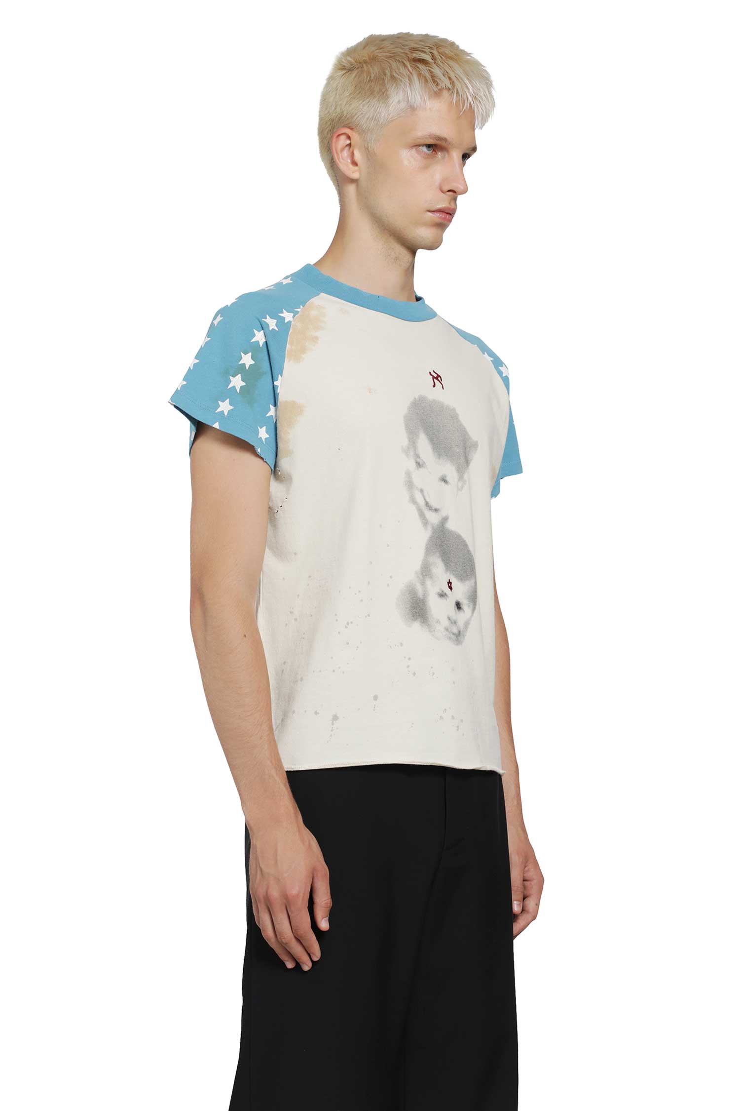 ENFANTS RICHES DÉPRIMÉS Down Syndrome Aleph Raglan T-Shirt man