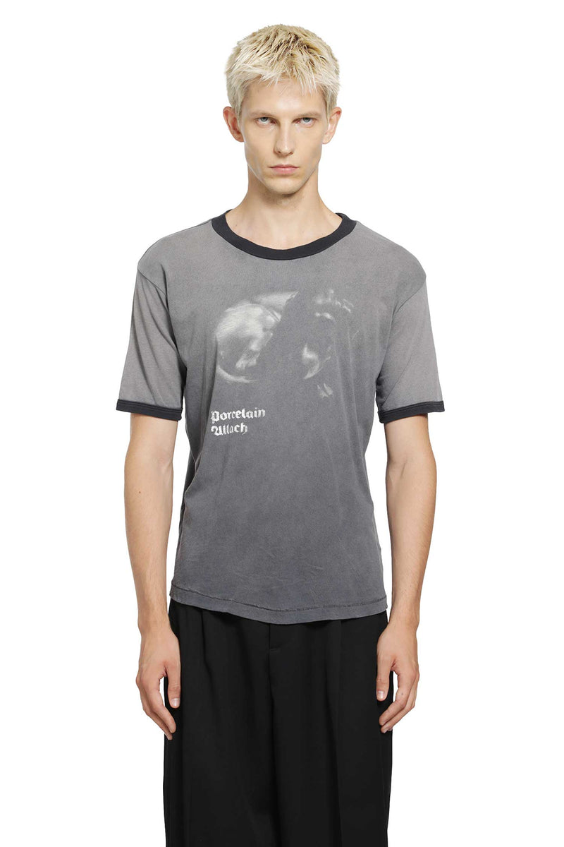 ENFANTS RICHES DÉPRIMÉS Porcelain Dog Patch Ringer T-Shirt man