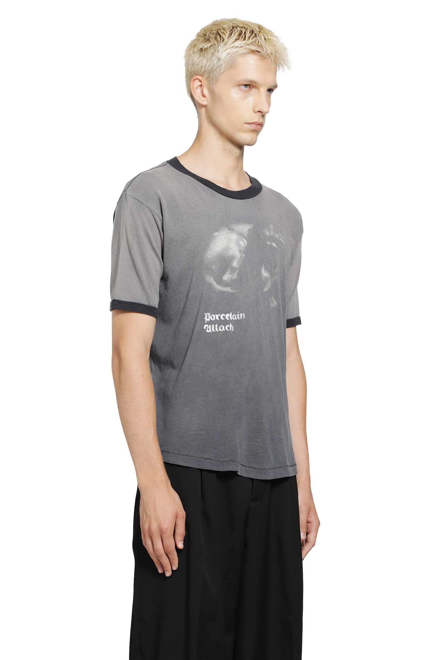 ENFANTS RICHES DÉPRIMÉS Porcelain Dog Patch Ringer T-Shirt man