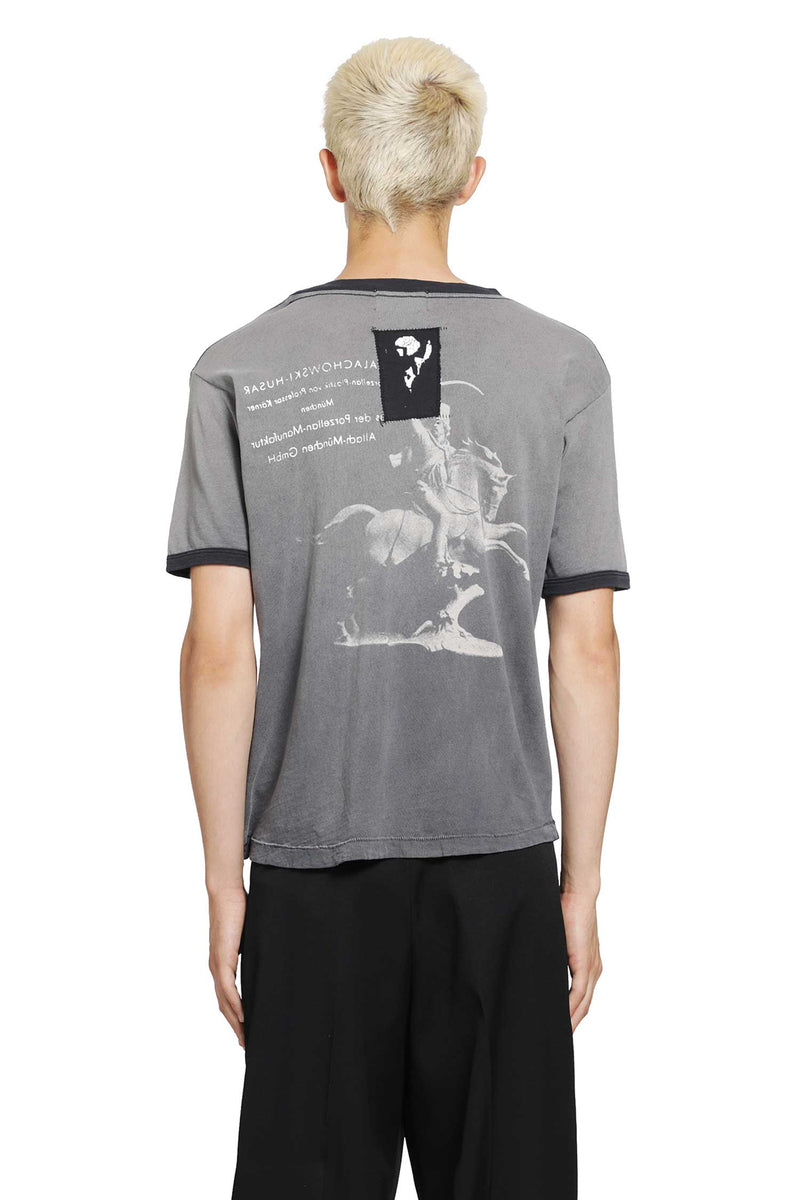 ENFANTS RICHES DÉPRIMÉS Porcelain Dog Patch Ringer T-Shirt man
