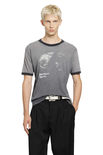 Porcelain Dog Patch Ringer T-Shirt