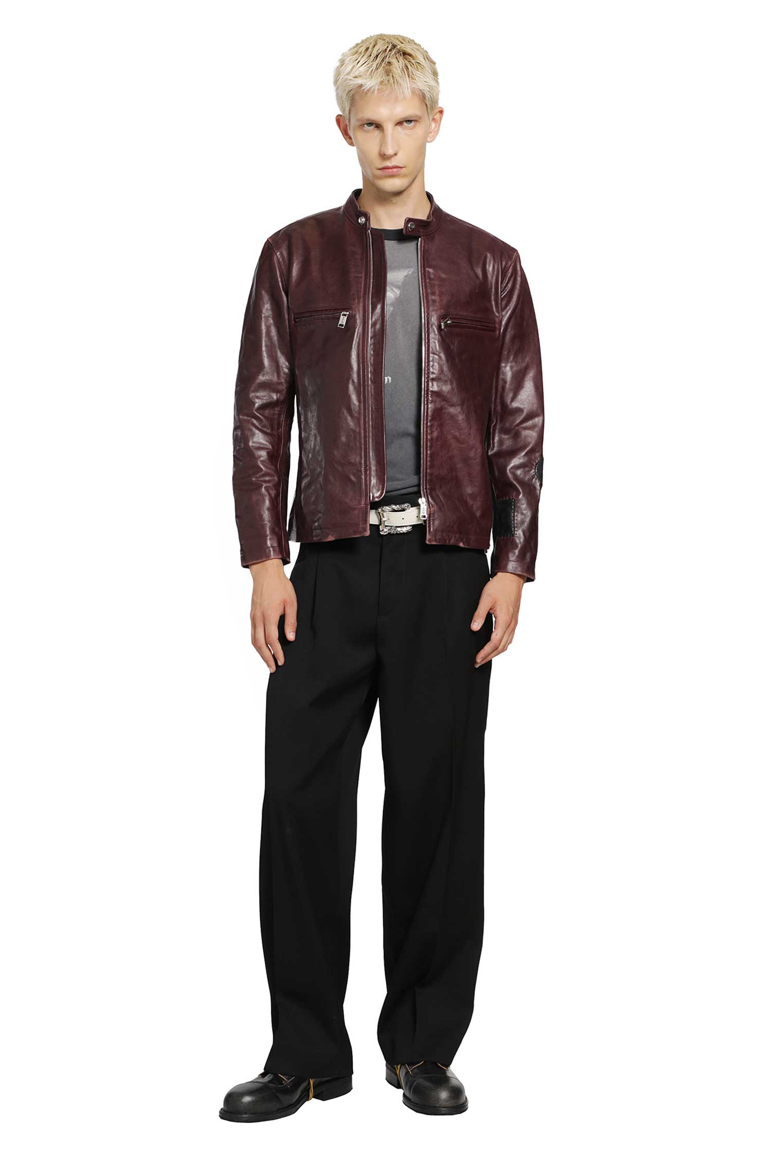 ENFANTS RICHES DÉPRIMÉS Porcelain Dog Patch Ringer T-Shirt man