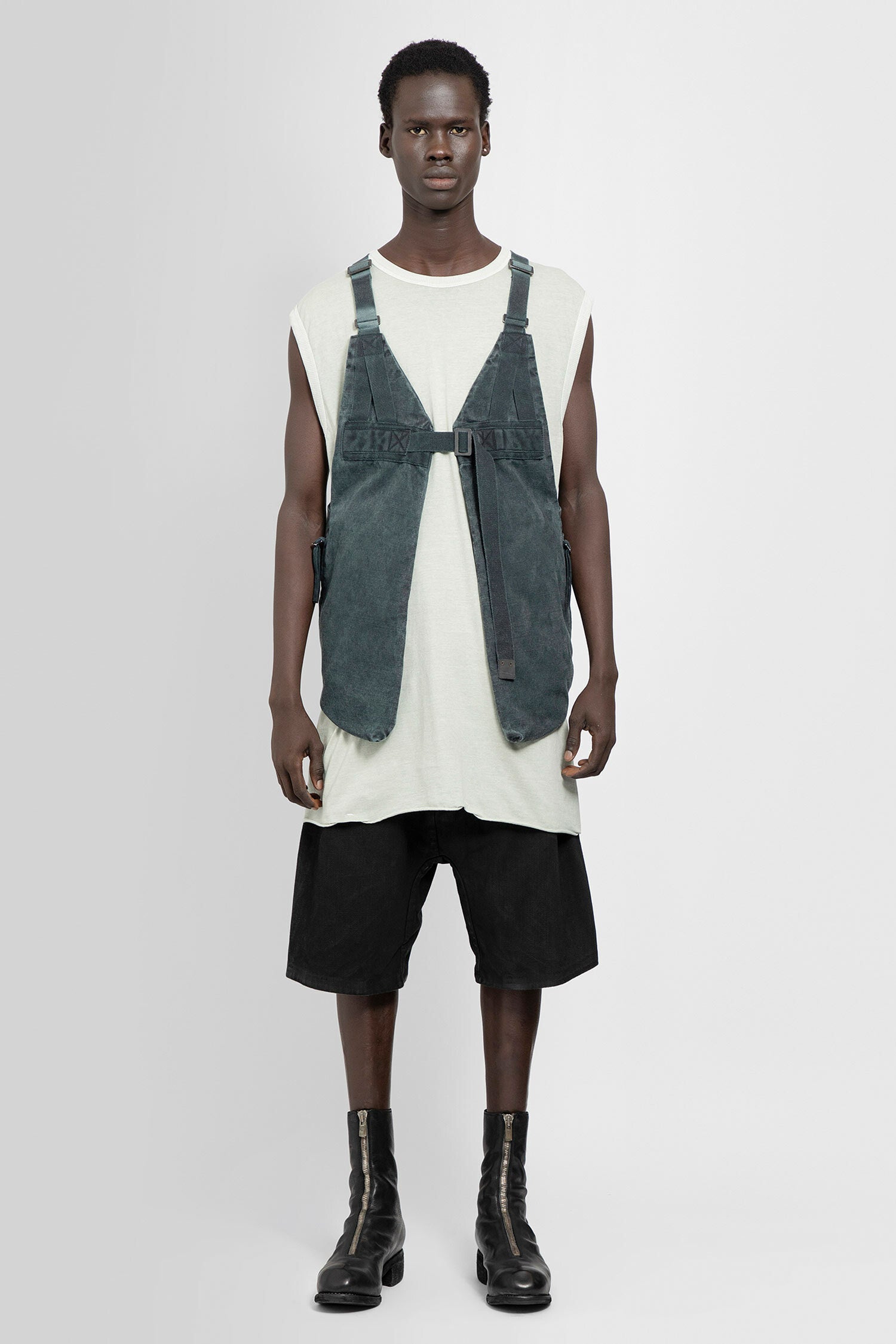 BORIS BIDJAN SABERI MAN BLACK SHORTS & SKIRTS