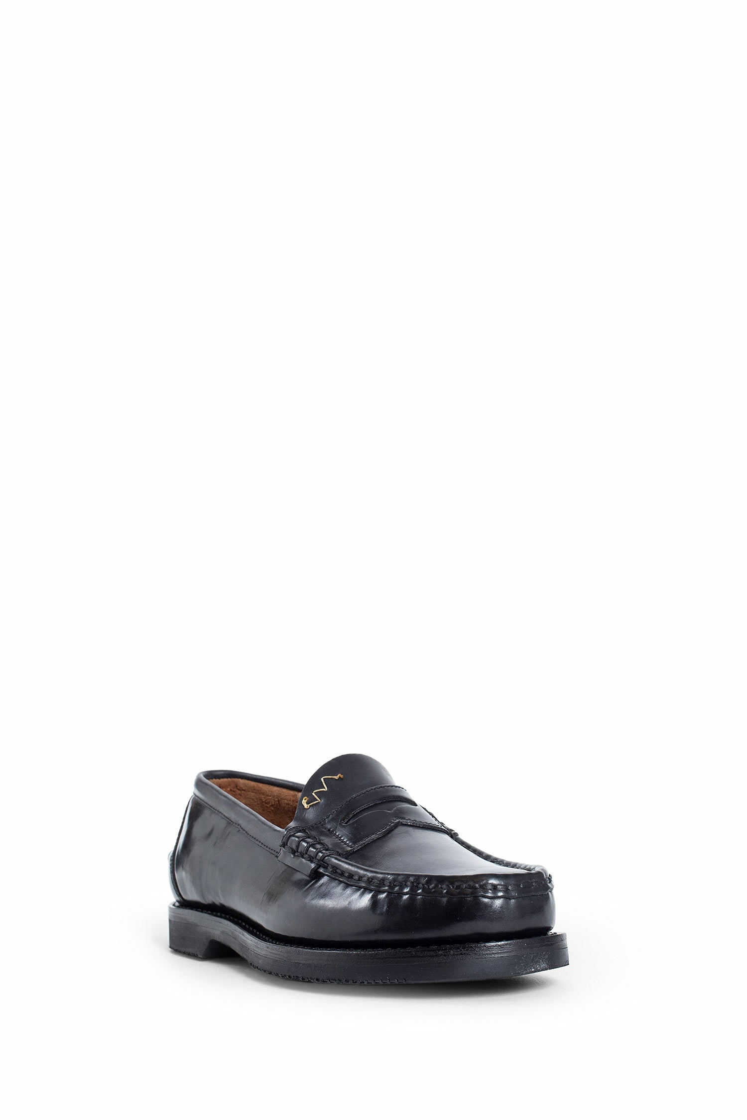 VISVIM MAN BLACK LOAFERS & FLATS