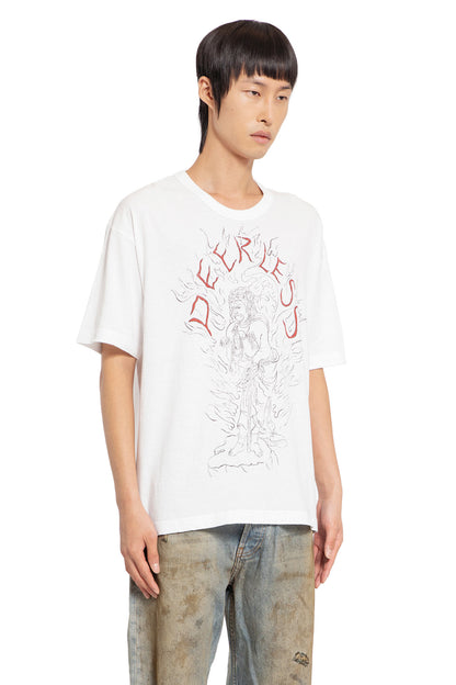 VISVIM MAN WHITE T-SHIRTS & TANK TOPS