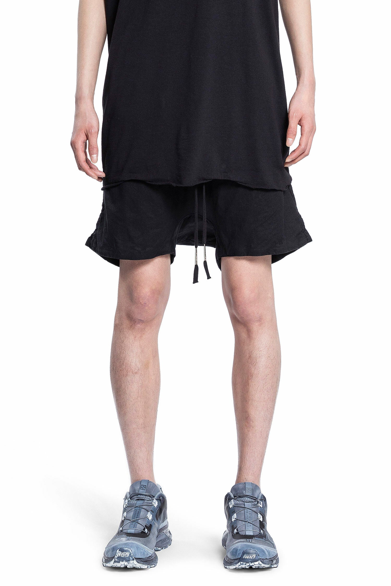 BORIS BIDJAN SABERI MAN BLACK SHORTS & SKIRTS