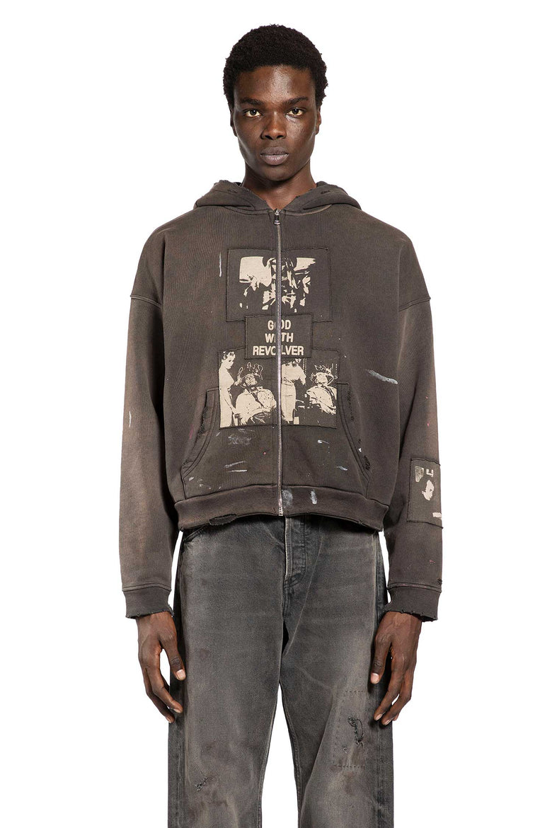God with Revolver Zip-Up Hoodie