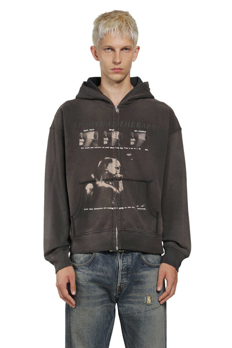 ENFANTS RICHES DÉPRIMÉS Spiritual Therapy Zip-Up Hoodie man