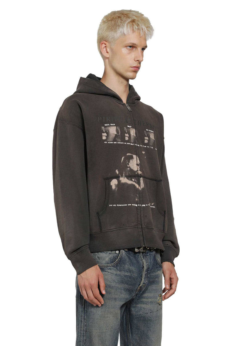 ENFANTS RICHES DÉPRIMÉS Spiritual Therapy Zip-Up Hoodie man