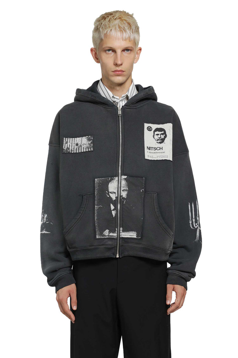 
              ENFANTS RICHES DÉPRIMÉS Lenin's Nap Time Assemblage Zip-Up Hoodie man
            