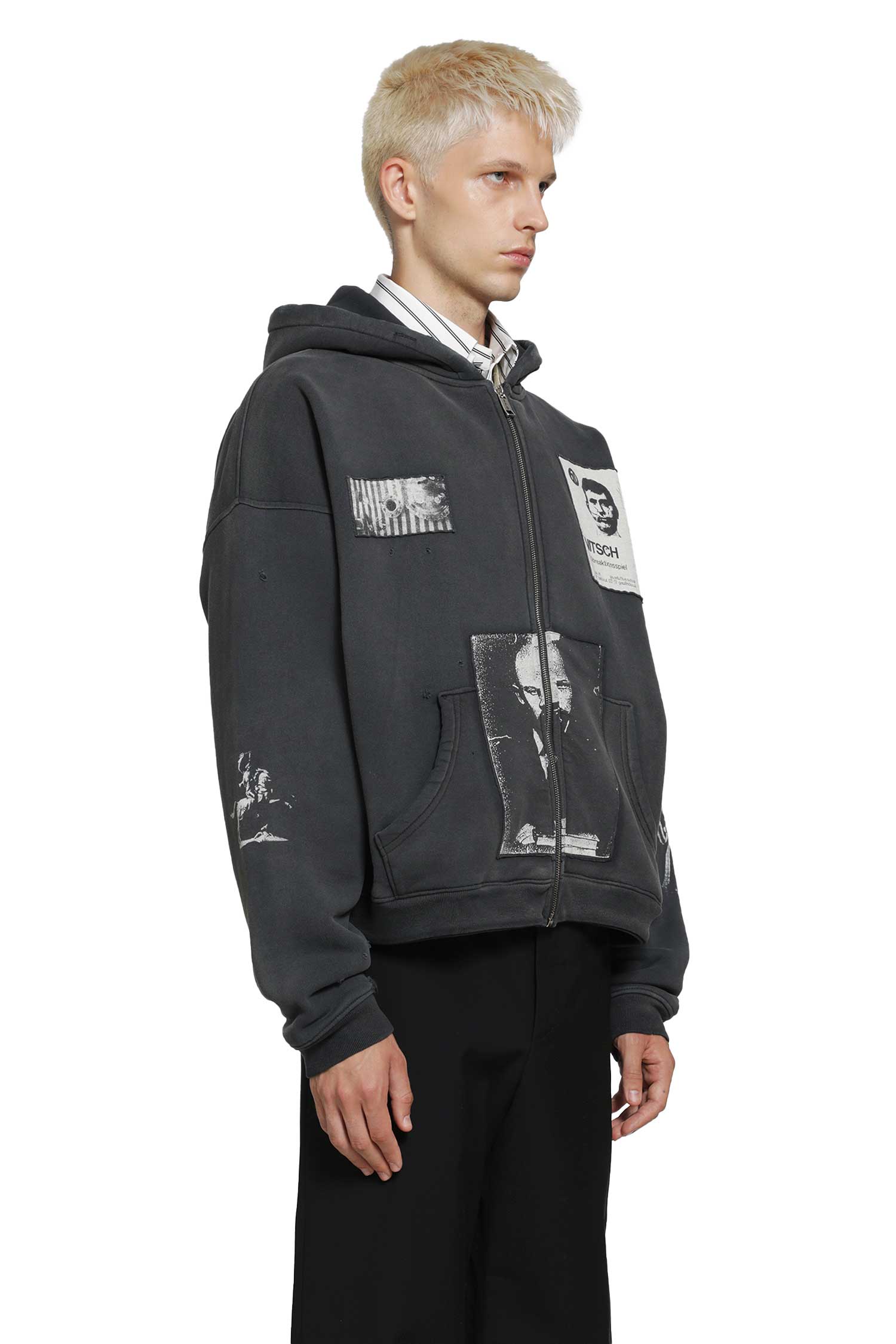 ENFANTS RICHES DÉPRIMÉS Lenin's Nap Time Assemblage Zip-Up Hoodie man