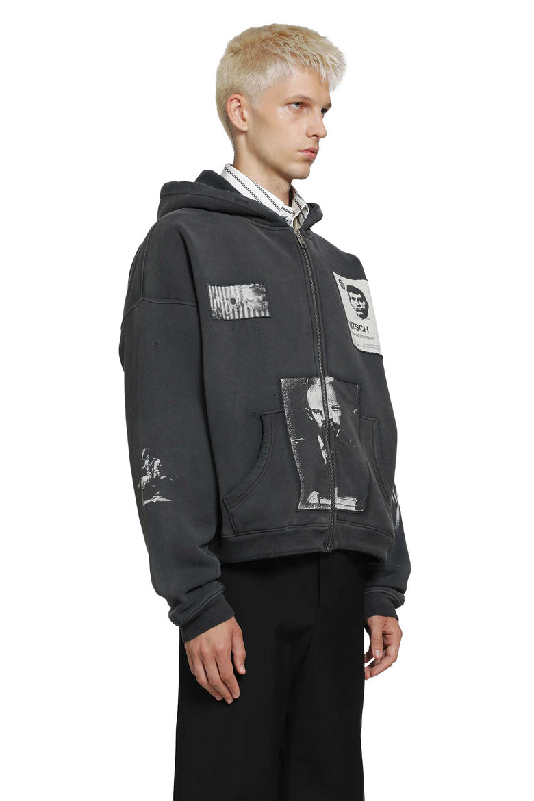 
              ENFANTS RICHES DÉPRIMÉS Lenin's Nap Time Assemblage Zip-Up Hoodie man
            