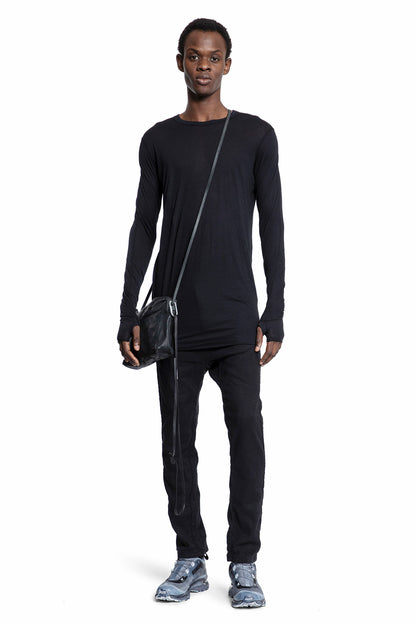 BORIS BIDJAN SABERI MAN BLACK T-SHIRTS & TANK TOPS