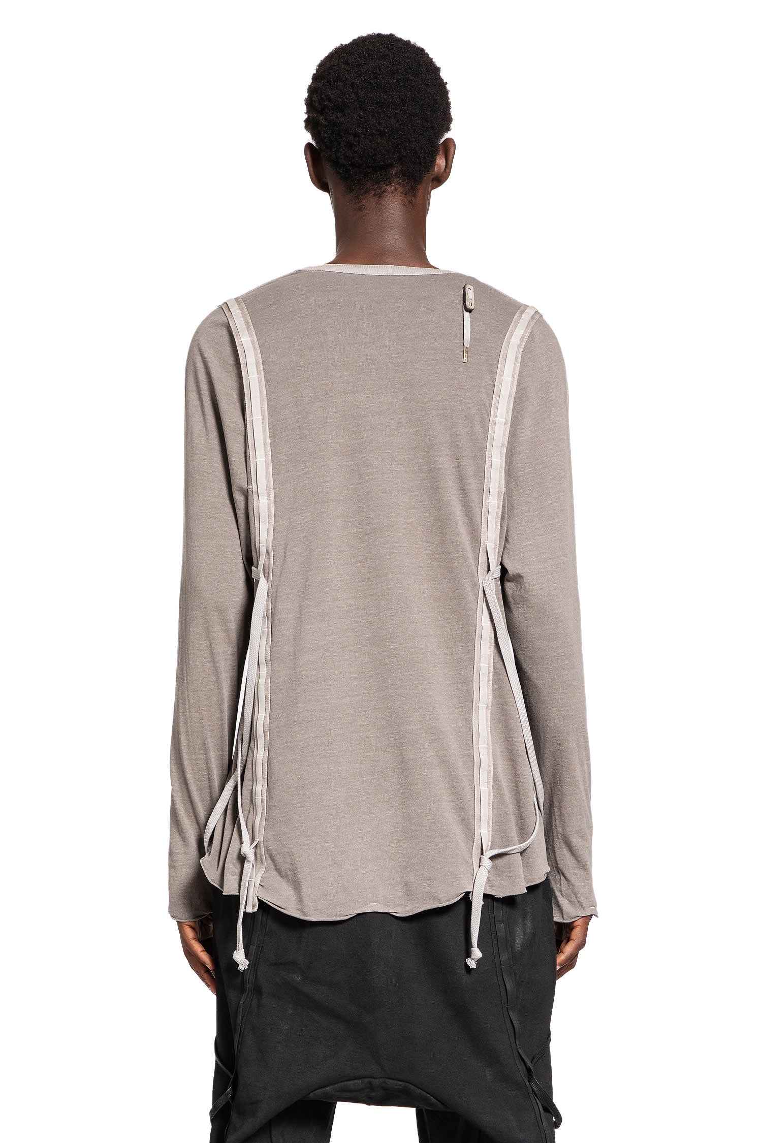 BORIS BIDJAN SABERI MAN GREY T-SHIRTS & TANK TOPS