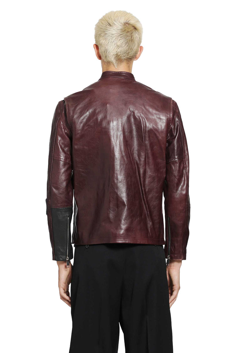 ENFANTS RICHES DÉPRIMÉS Side B Leather Jacket man