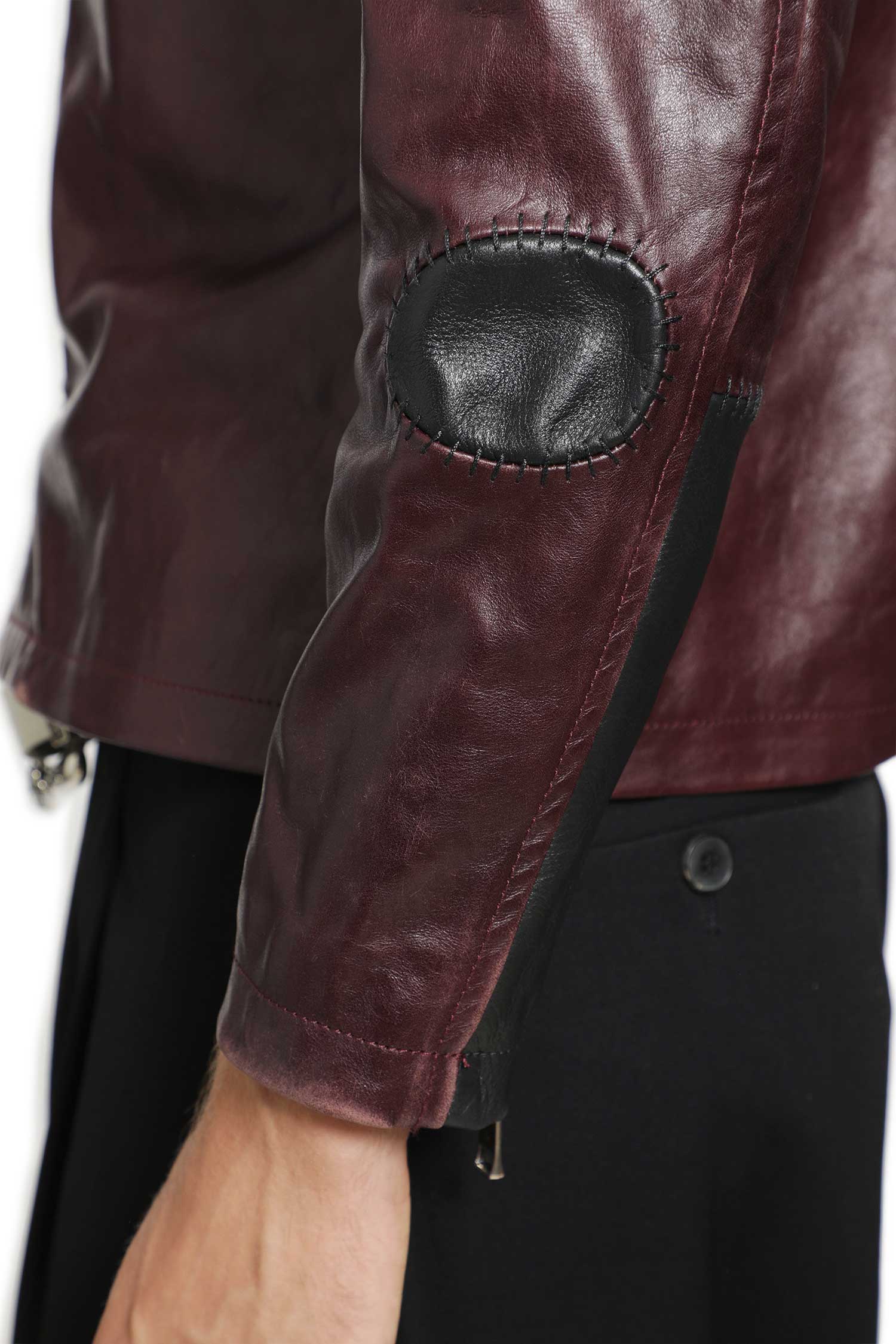 ENFANTS RICHES DÉPRIMÉS Side B Leather Jacket man