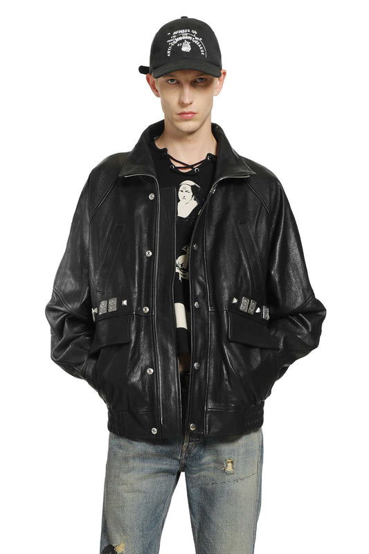 Prince Phillip's Childhood Studded Leather Jacket