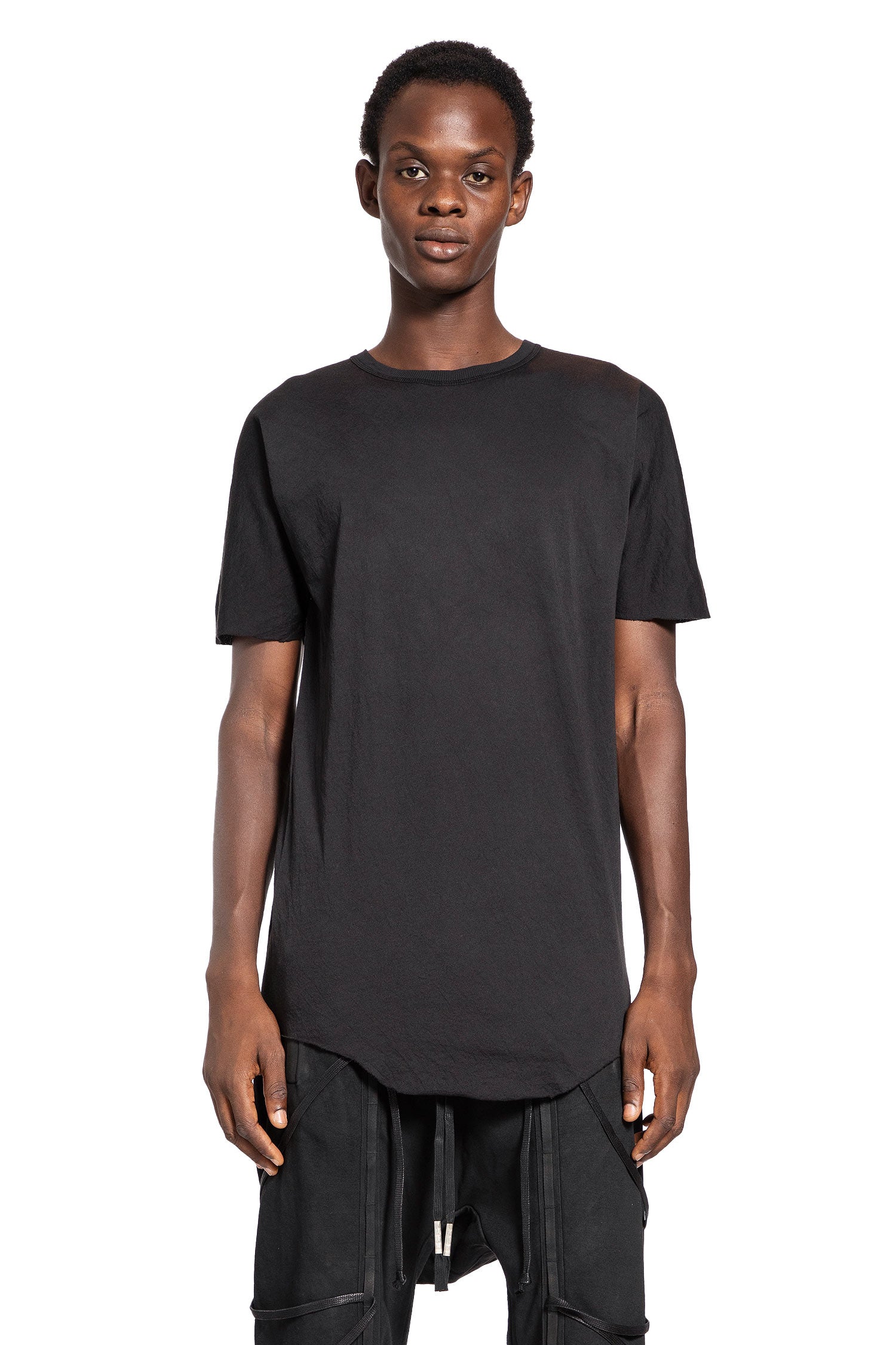 BORIS BIDJAN SABERI MAN BLACK T-SHIRTS & TANK TOPS