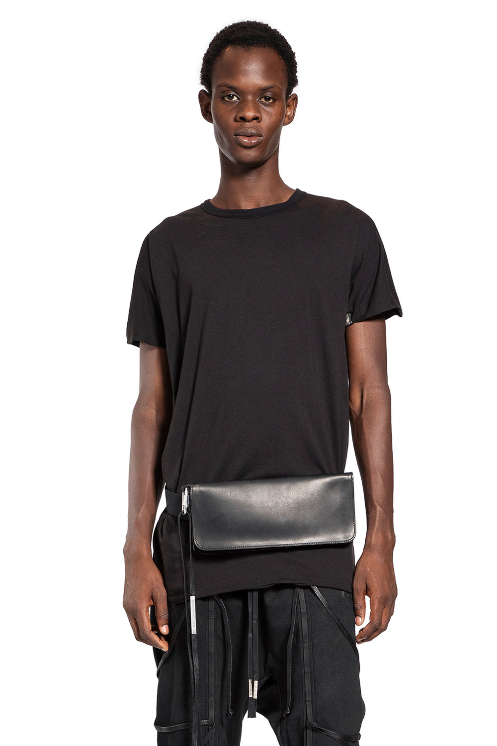 BORIS BIDJAN SABERI MAN BLACK T-SHIRTS & TANK TOPS