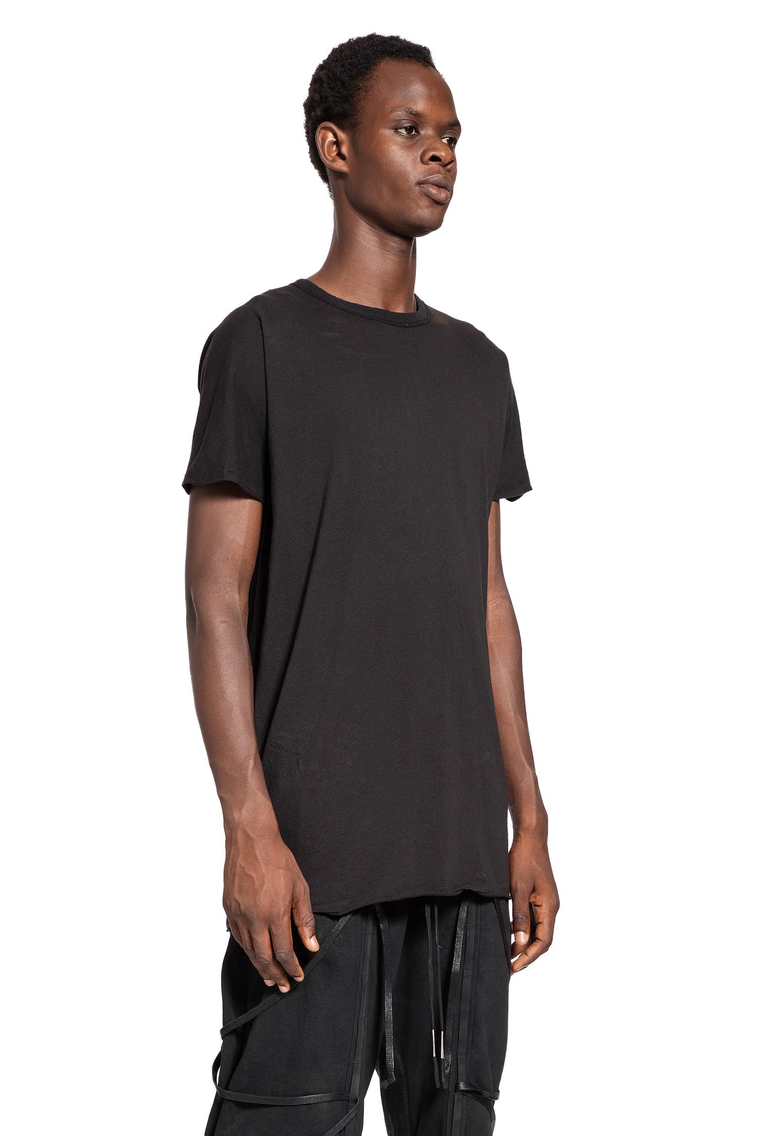 BORIS BIDJAN SABERI MAN BLACK T-SHIRTS & TANK TOPS