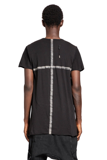 BORIS BIDJAN SABERI MAN BLACK T-SHIRTS & TANK TOPS