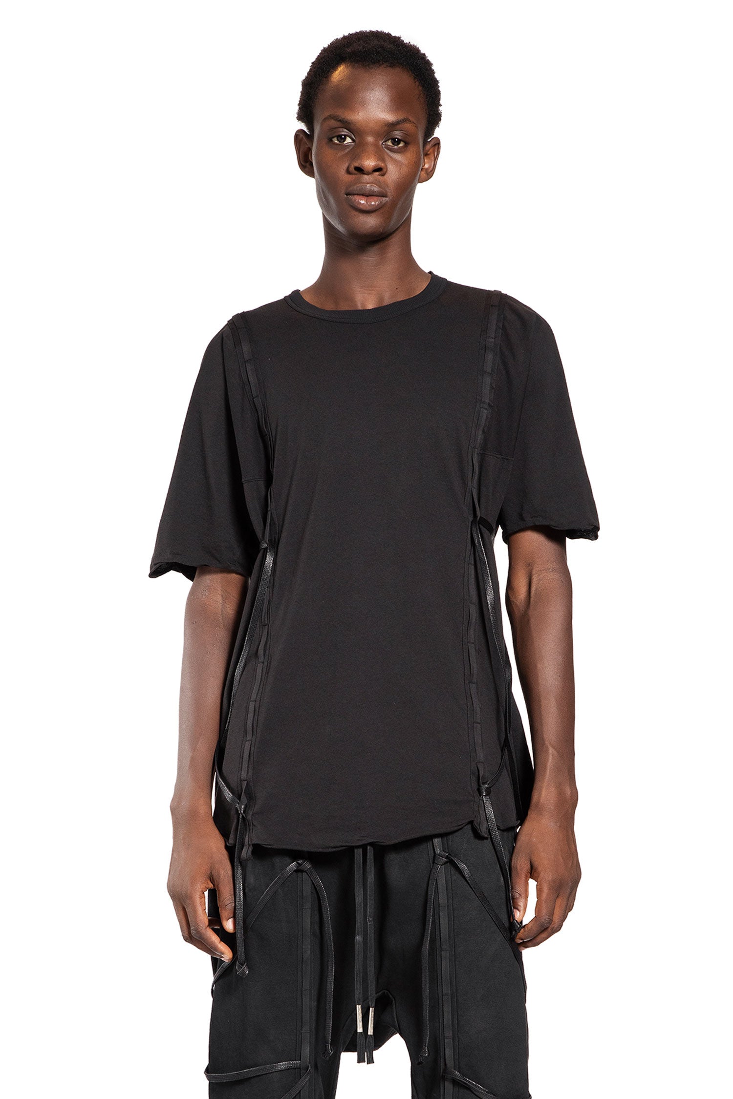 BORIS BIDJAN SABERI MAN BLACK T-SHIRTS & TANK TOPS