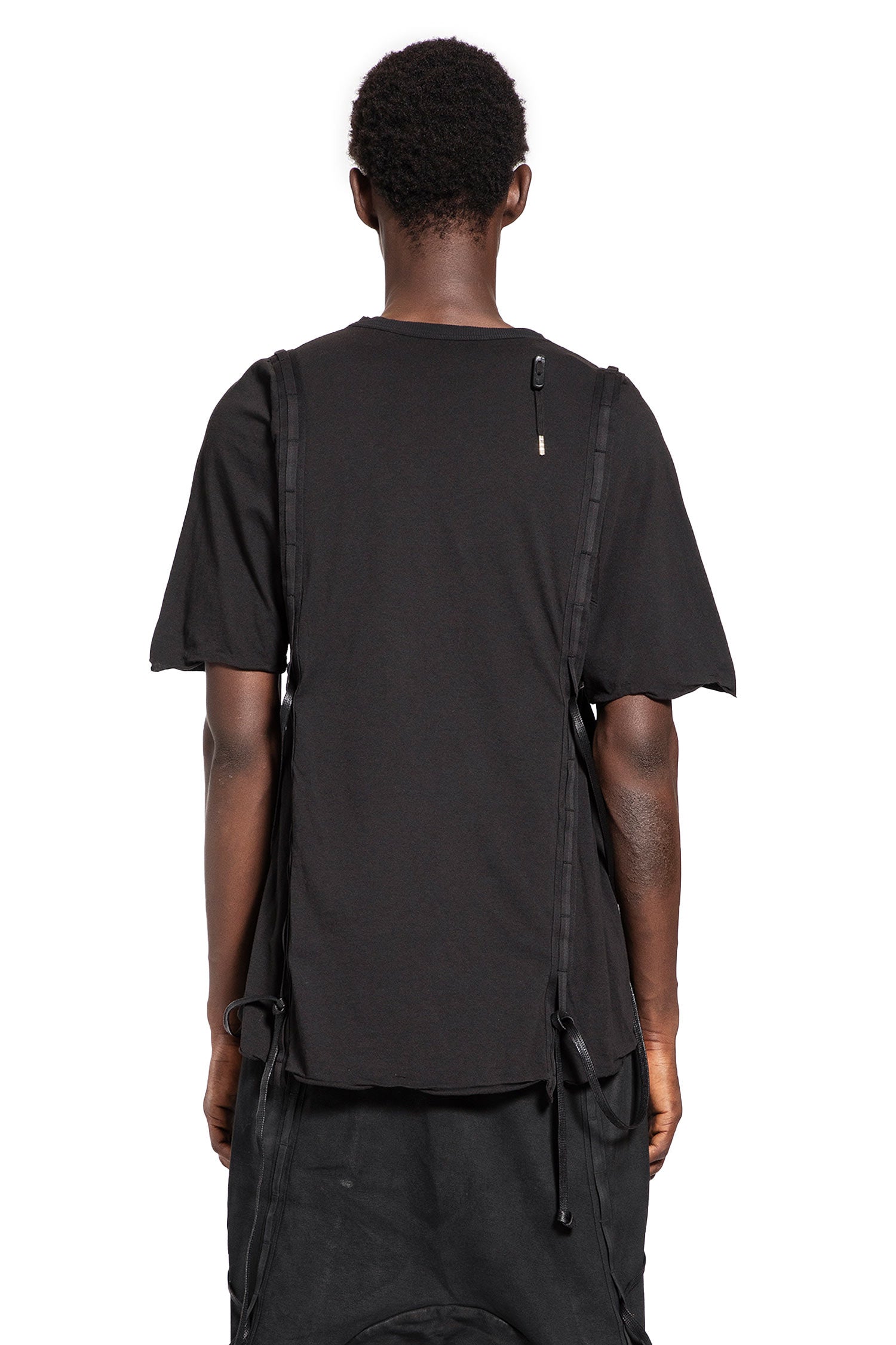 BORIS BIDJAN SABERI MAN BLACK T-SHIRTS & TANK TOPS