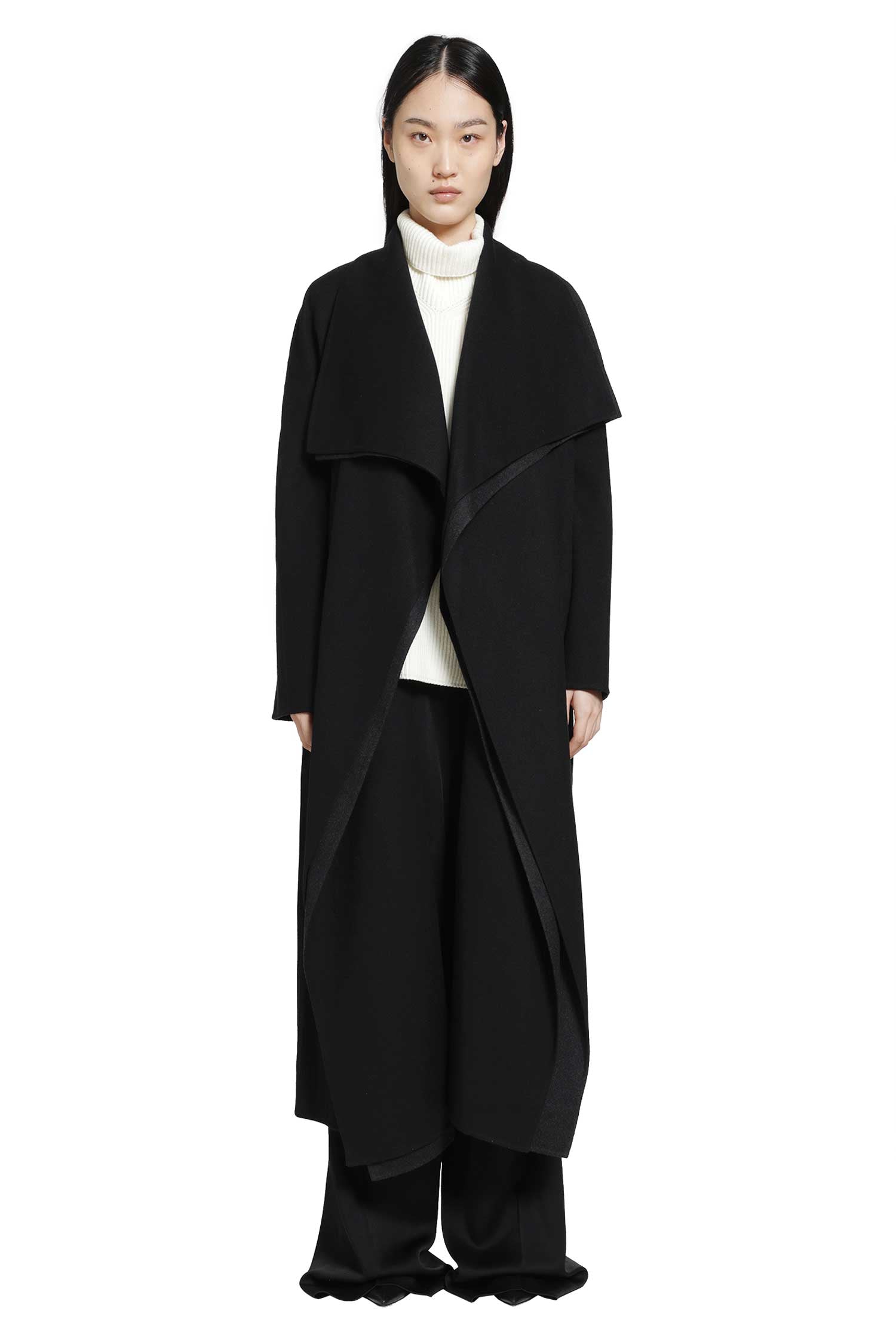 Double Wool Shawl Collar Coat