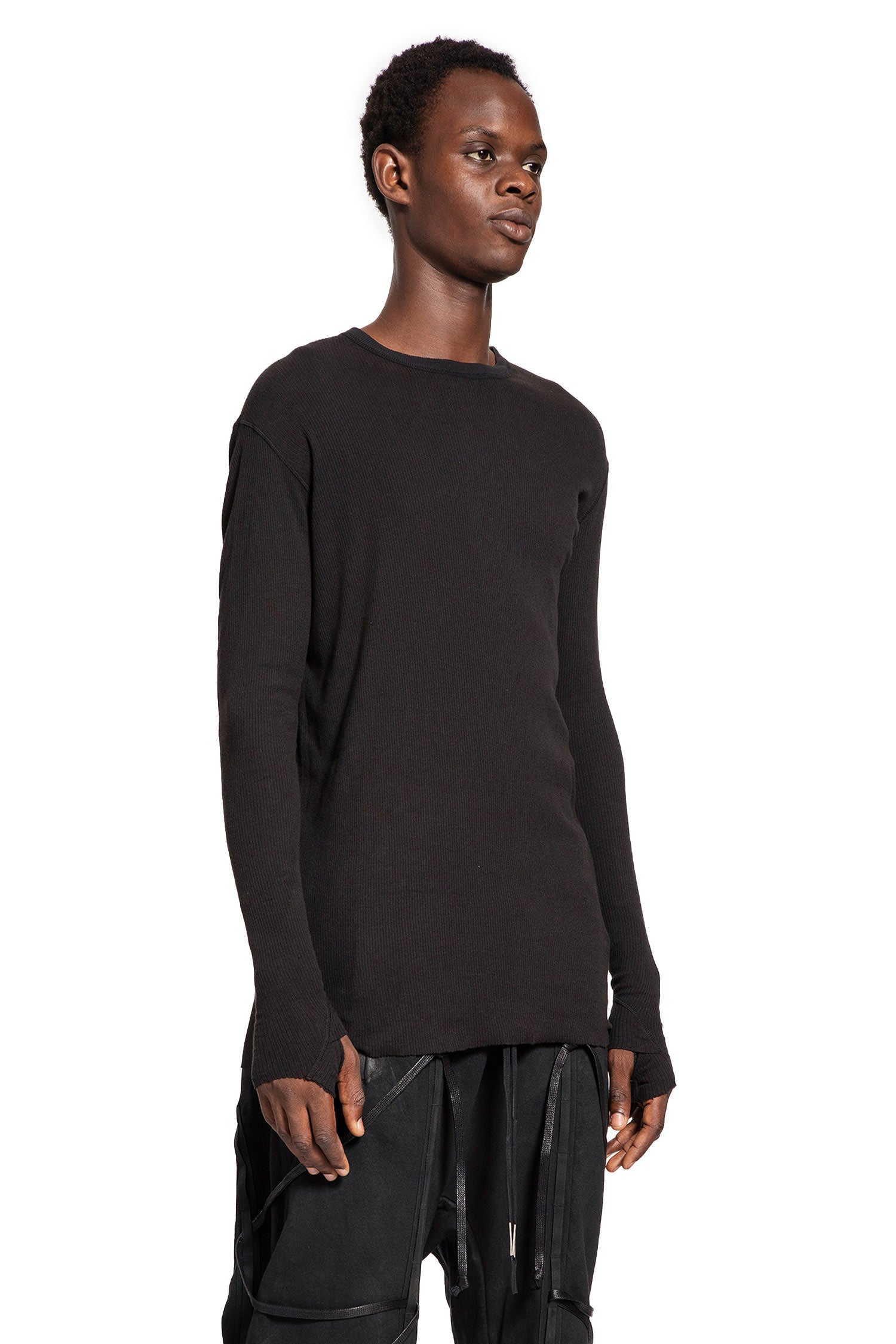 BORIS BIDJAN SABERI MAN BLACK T-SHIRTS & TANK TOPS