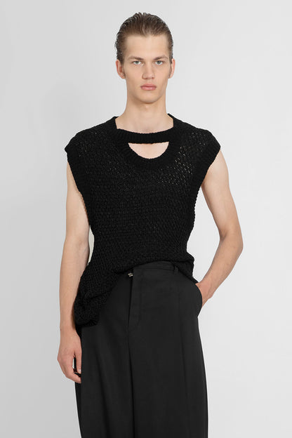 LOUIS GABRIEL NOUCHI MAN BLACK VESTS