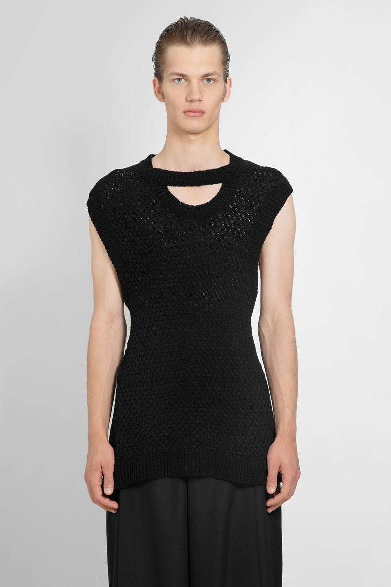 LOUIS GABRIEL NOUCHI MAN BLACK VESTS