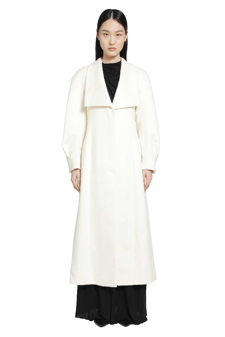 
              RETORI Hourglass Brushed Llama Wool Coat woman
            