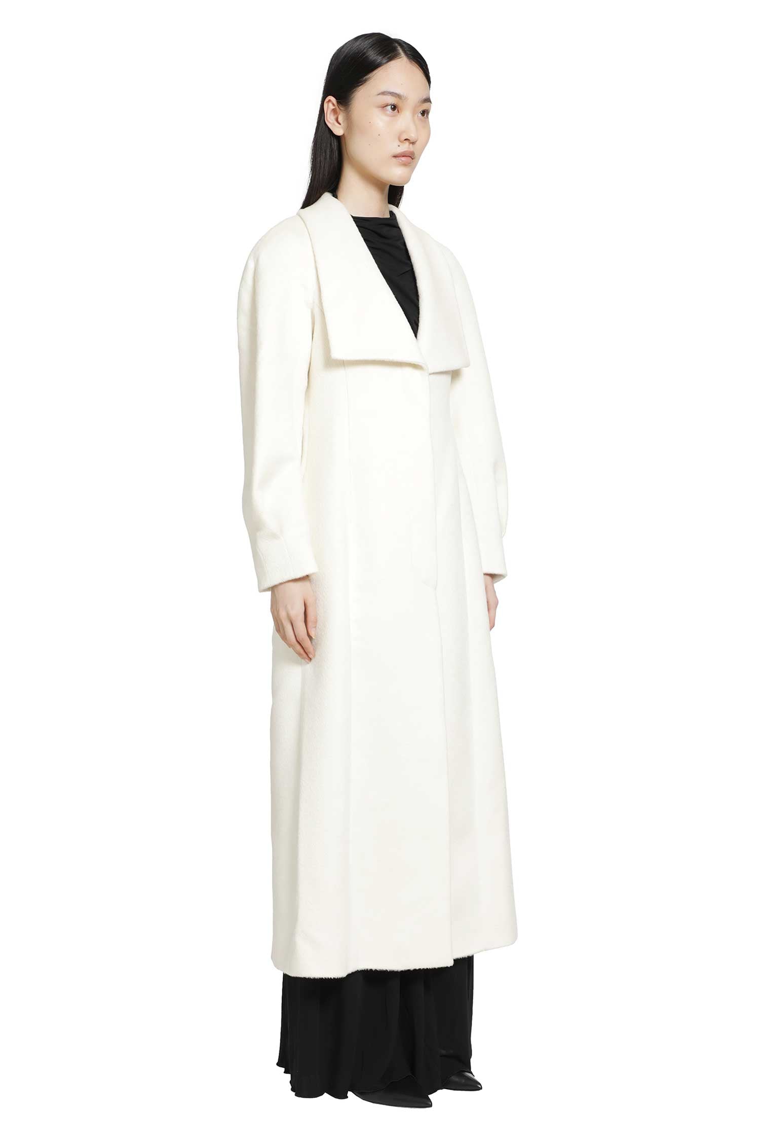 RETORI Hourglass Brushed Llama Wool Coat woman