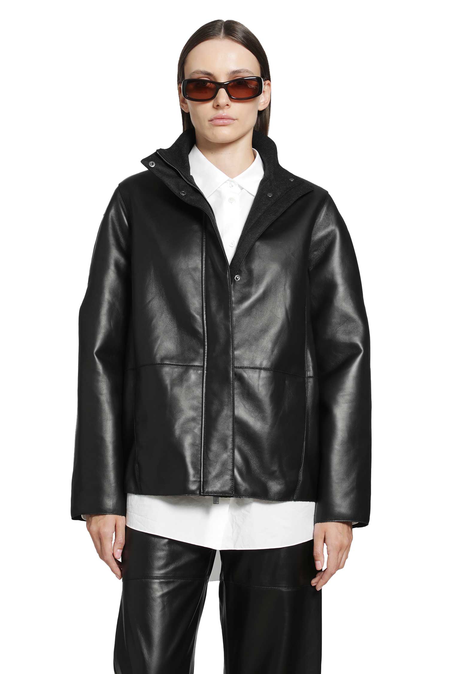 Cocoon Leather Jacket